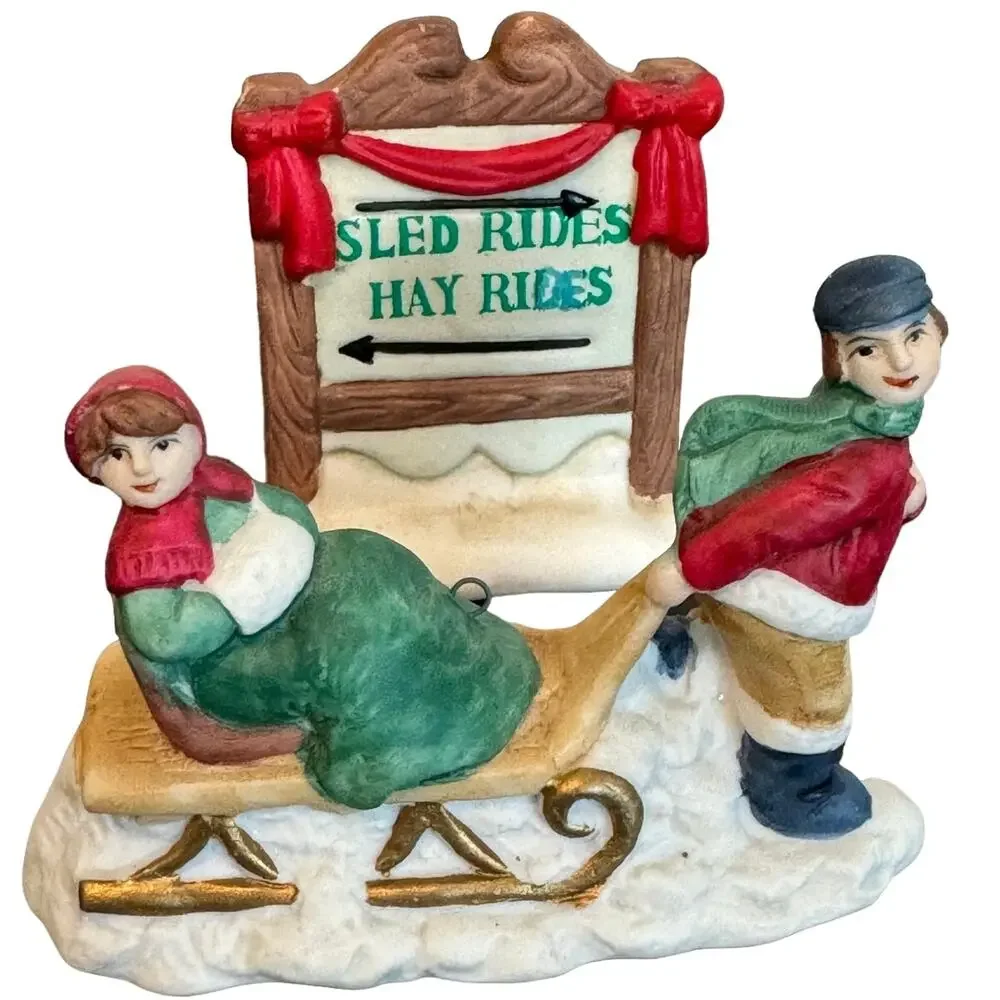 Vintage Village Collectable Holiday Figurine Decor Bundle‎
